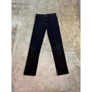 True Indigo Skinny Jeans Kids Size 12 Black Stretch Adjustable A527